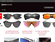 Tablet Screenshot of alphasunglasses.com